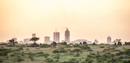 The Nairobi skyline