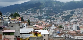 The Quito cityscape