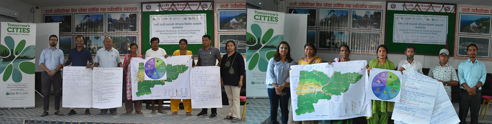 Sharing Group works on Visioning Scenarios for Tomorrow’s Rapti City, Photos: NSET/Tomorrow’s Cities