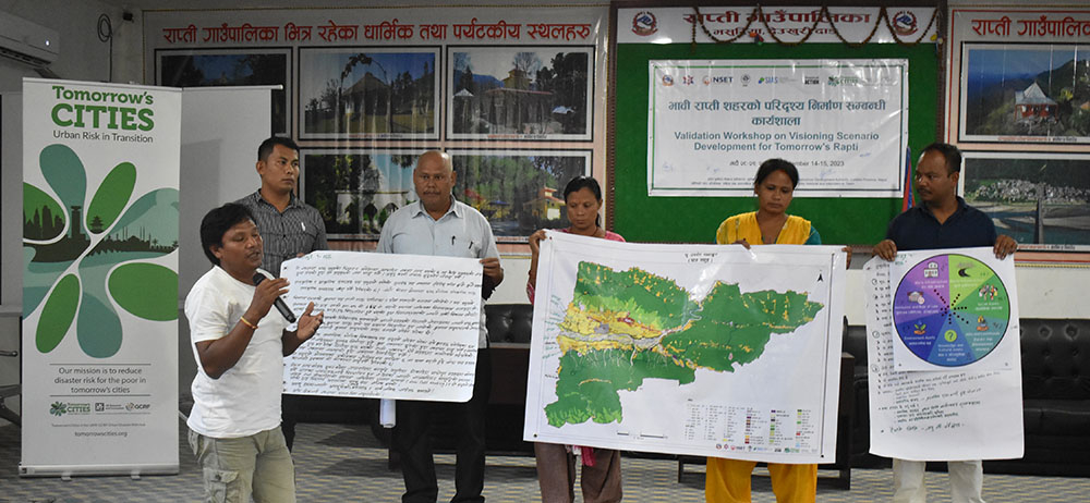 Modifications in Land Use Map by the Tharu Group, Photos: NSET/Tomorrow’s Cities