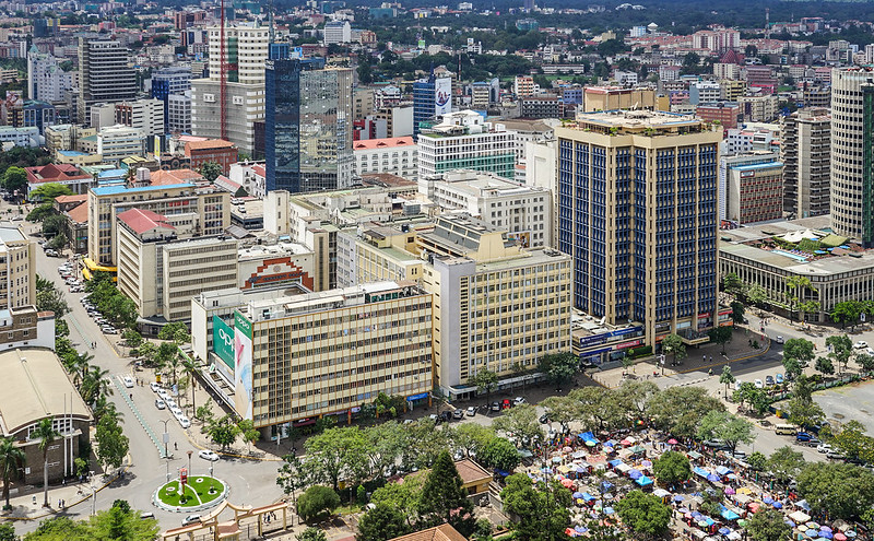The Nairobi skyline