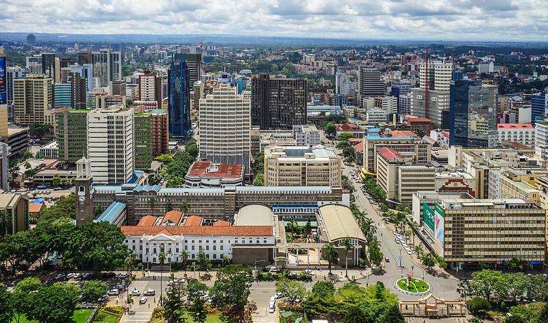 The Nairobi skyline