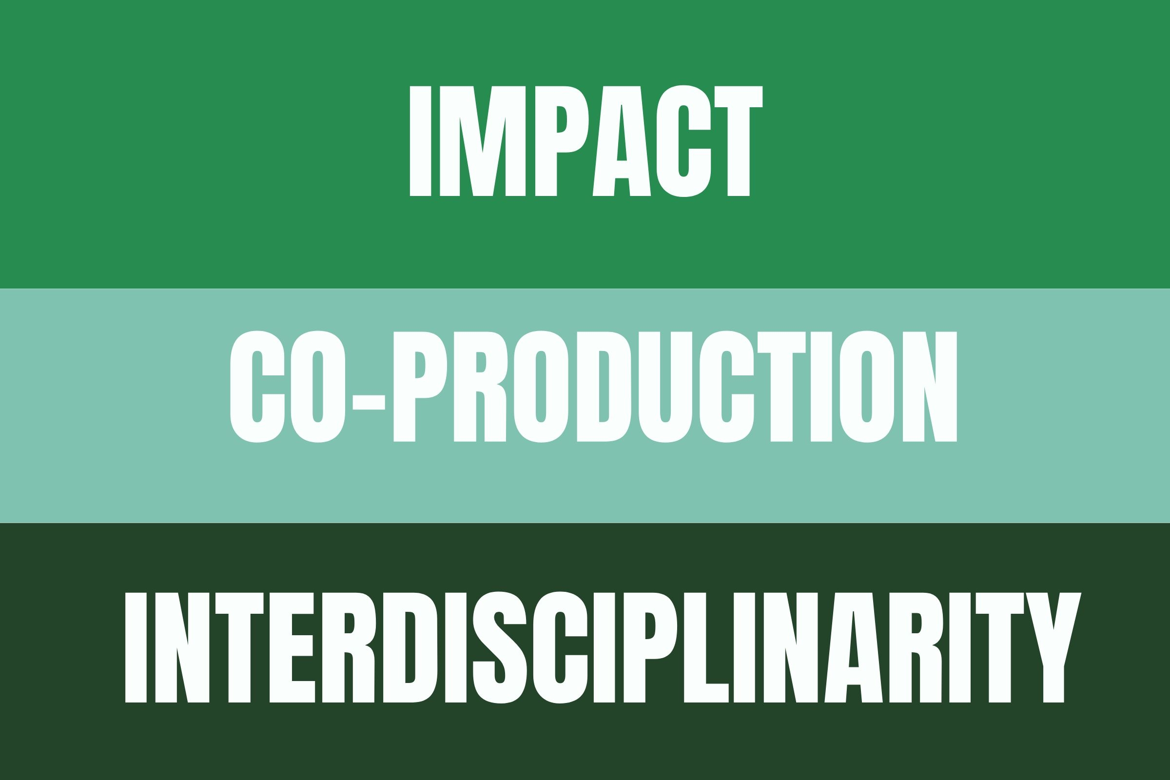 Impact, Co-Productio, Interdisciplinarity