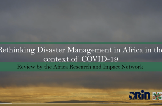 Disaster Risk Management in The Context of COVID-19 Pandemic In Africa